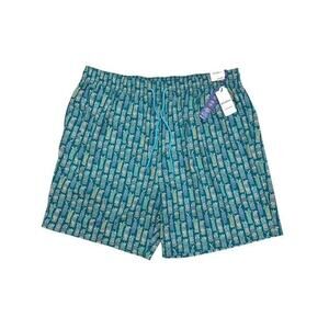 Caribbean 4XB Swim Trunks Green 3 Pockets Boxer Brief Liner Quick Dry Cocktails